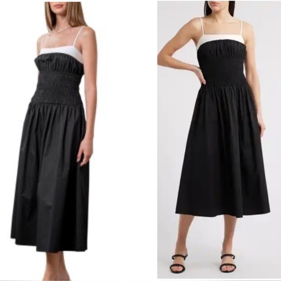 Moon River Dresses & Skirts - Moon River Black Smocked Dress